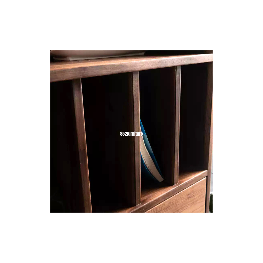 (包送貨安裝 | Delivery and Assembly Included) A487原木音響櫃 (HI-FI櫃) Wooden Audio cabinet