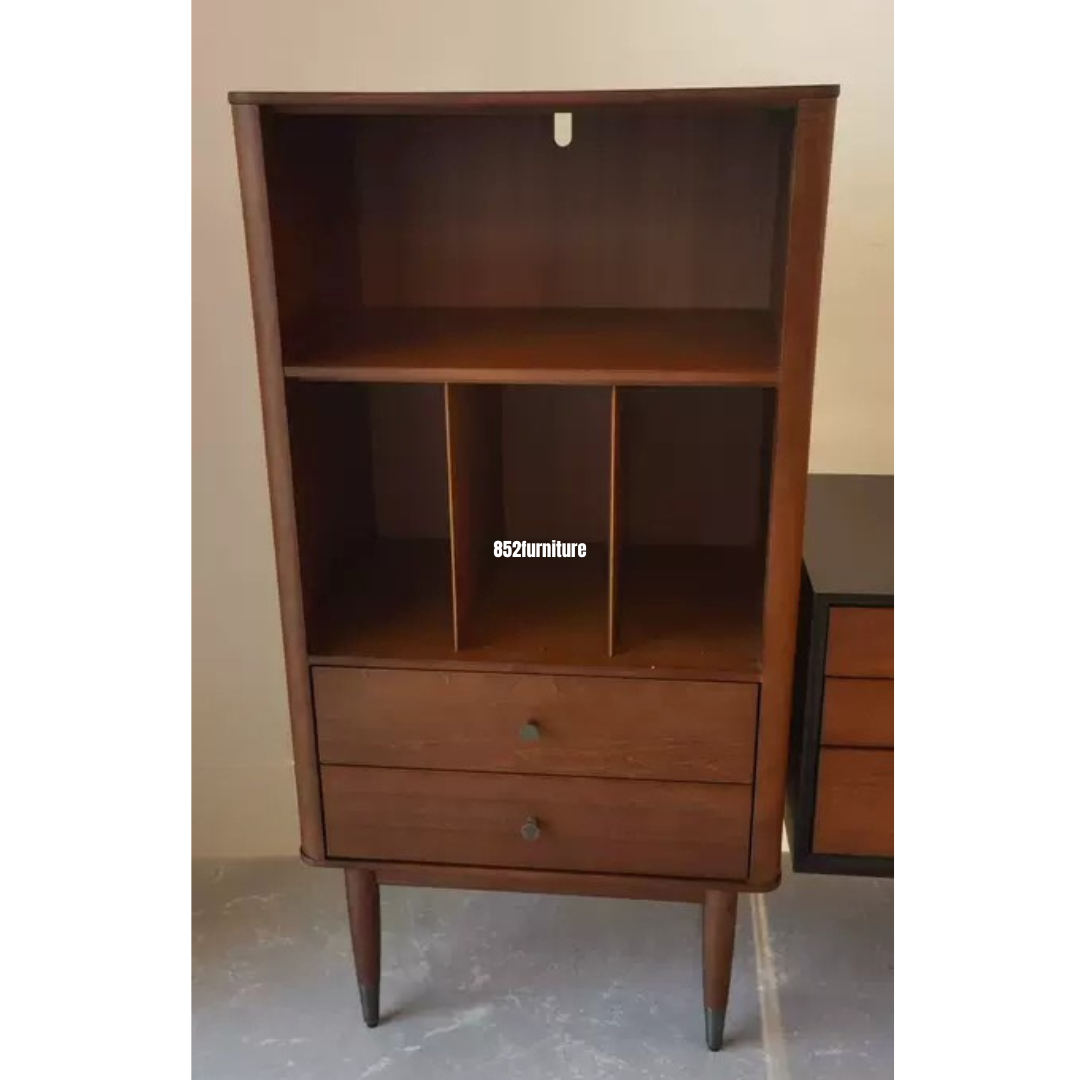 (包送貨安裝 | Delivery and Assembly Included) A488原木音響櫃 (HI-FI櫃) Wooden Audio Cabinet