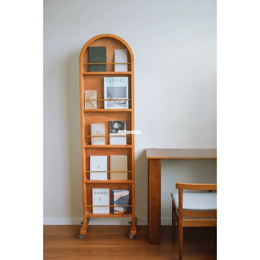 (包送貨安裝 | Delivery and Assembly Included) A494木制旋轉全身鏡 (wooded rotating full-length mirror)