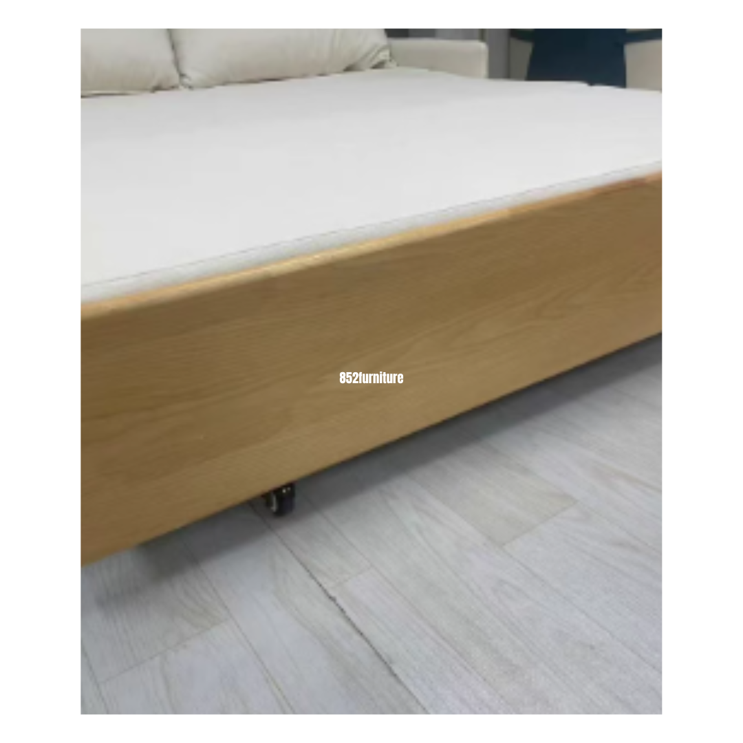 (包送貨安裝 | Delivery and Assembly Included) A495日式布藝梳化床 (wooden fabric sofa bed)