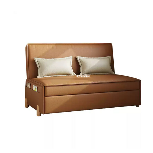 (包送貨安裝 | Delivery and Assembly Included)  A497 彷皮梳化床 (imitation leather sofa bed)