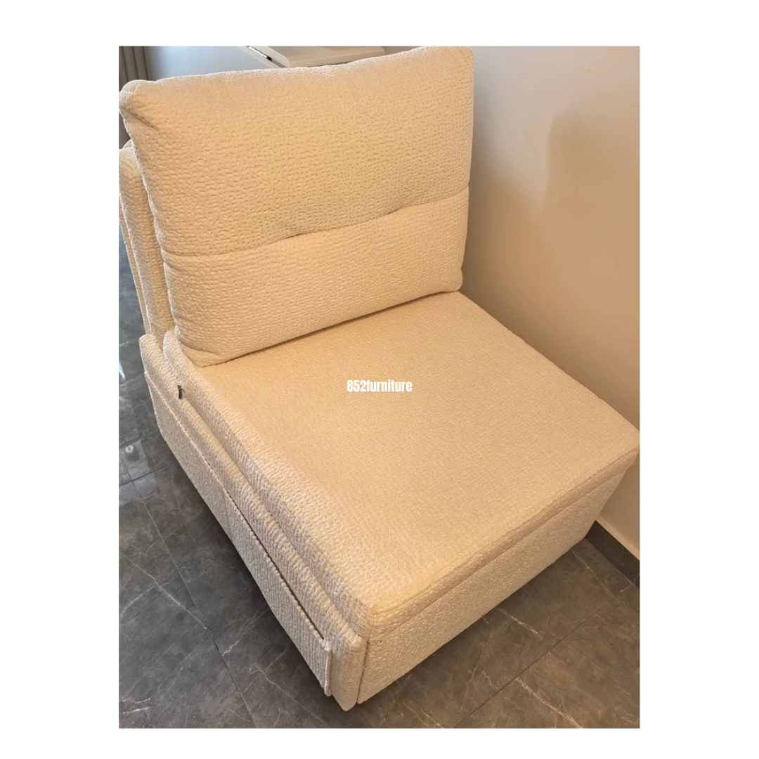 (包送貨安裝 | Delivery and Assembly Included) A498日式布藝梳化床 (Wooden fabric sofa bed)