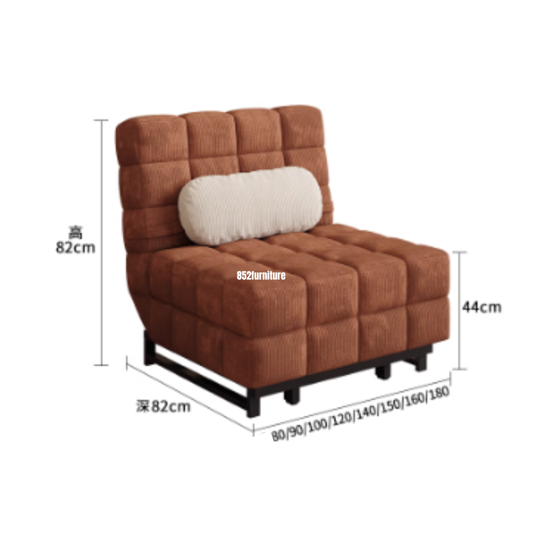 (包送貨安裝 | Delivery and Assembly Included) A367日式燈芯絨梳化床 (corduroy sofa bed)
