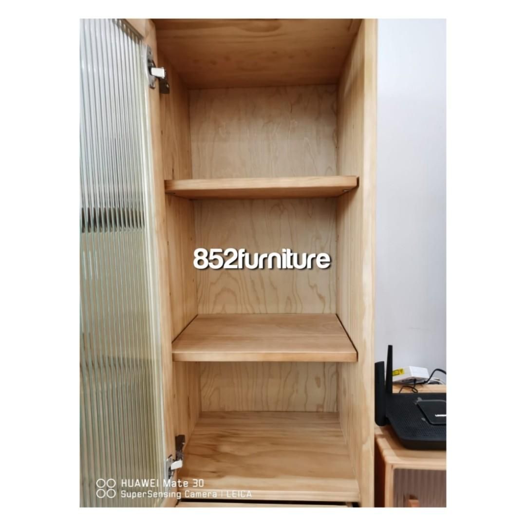 (包送貨安裝 | Delivery and Assembly Included) A500日式實木展示櫃 (Wooden display cabinet)