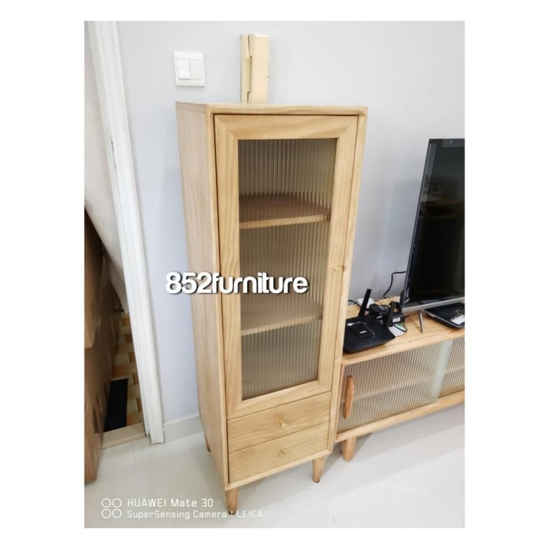 (包送貨安裝 | Delivery and Assembly Included) A500日式實木展示櫃 (Wooden display cabinet)