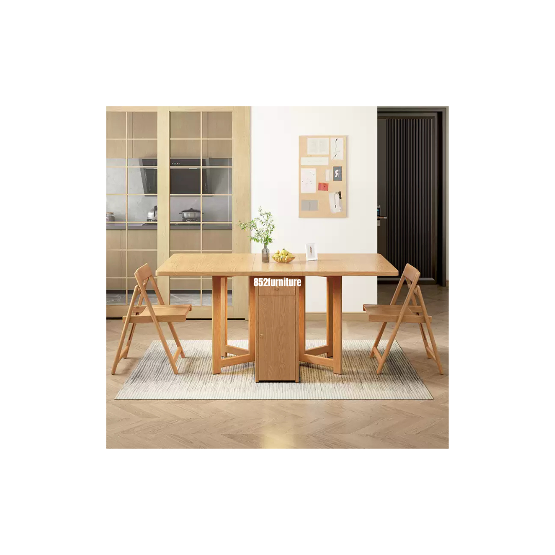 (包送貨安裝 | Delivery and Assembly Included) A370 木制申縮餐桌 (Extendable dining table)