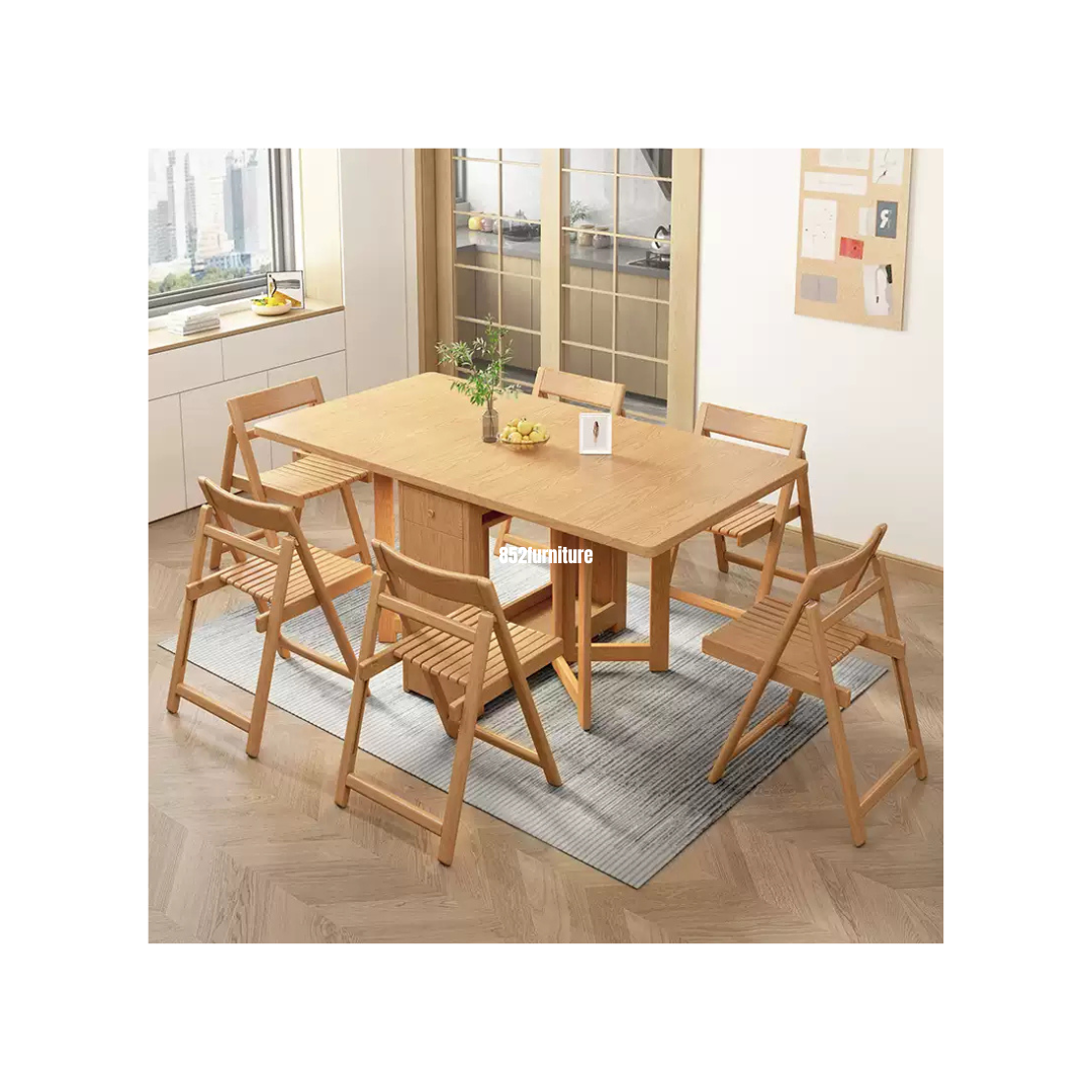 (包送貨安裝 | Delivery and Assembly Included) A370 木制申縮餐桌 (Extendable dining table)