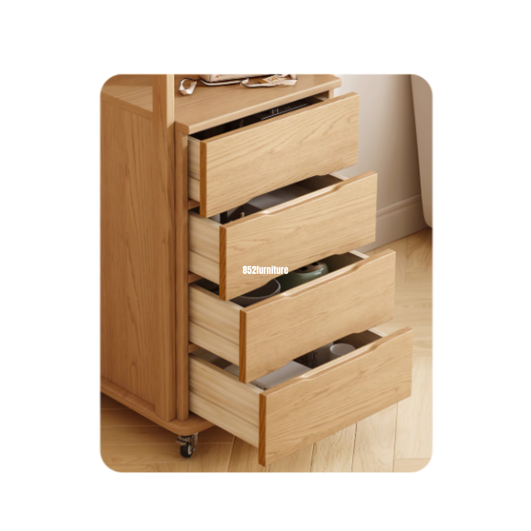 (包送貨安裝 | Delivery and Assembly Included) A371木制旋轉全身鏡 (wooden rotating full-length mirror)