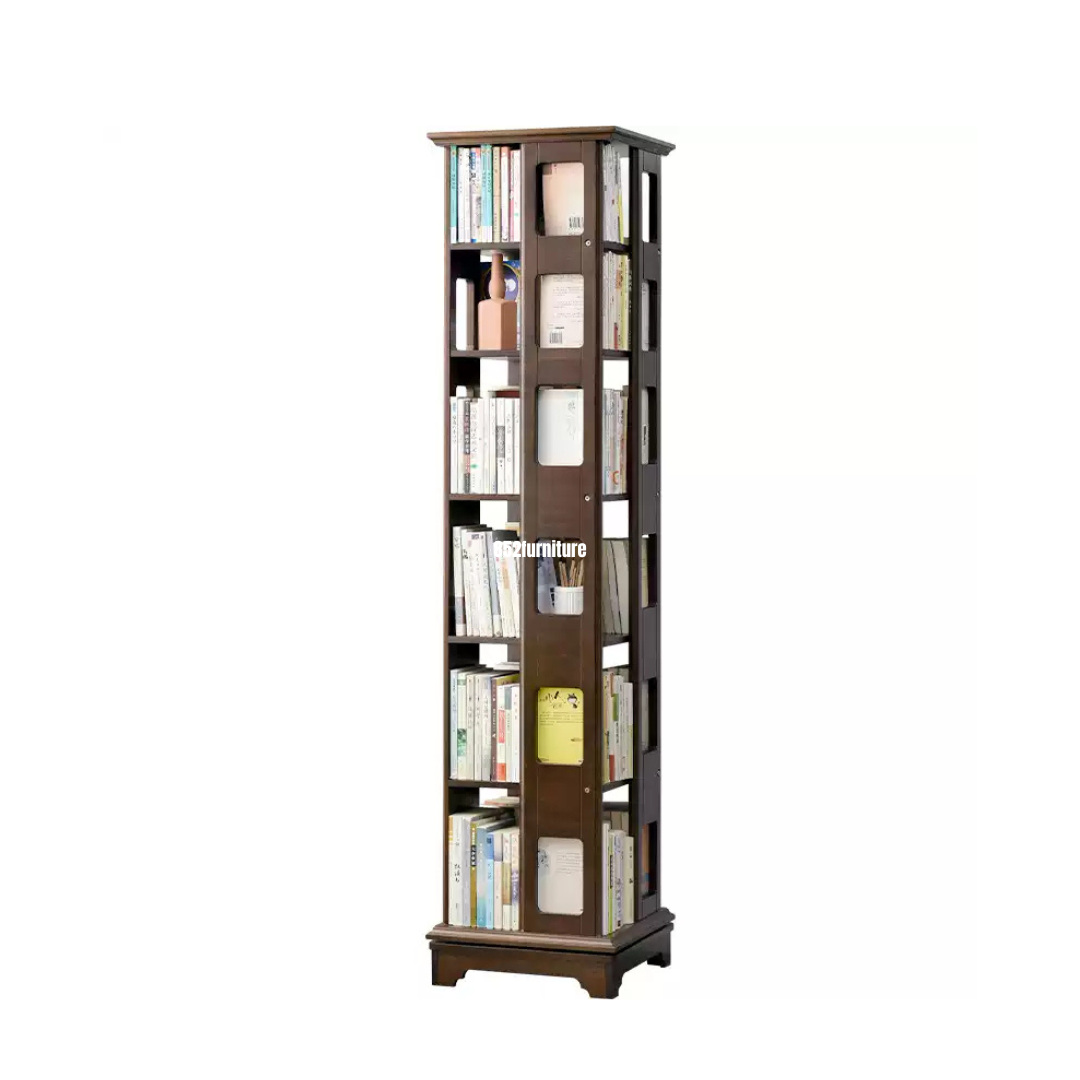 (包送貨安裝 | Delivery and Assembly Included) A377 實木旋轉書櫃 (Wooden rotatable bookcase)
