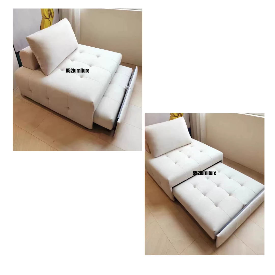 (包送貨安裝 | Delivery and Assembly Included) A378布藝梳化床 (wooden fabric sofa bed)