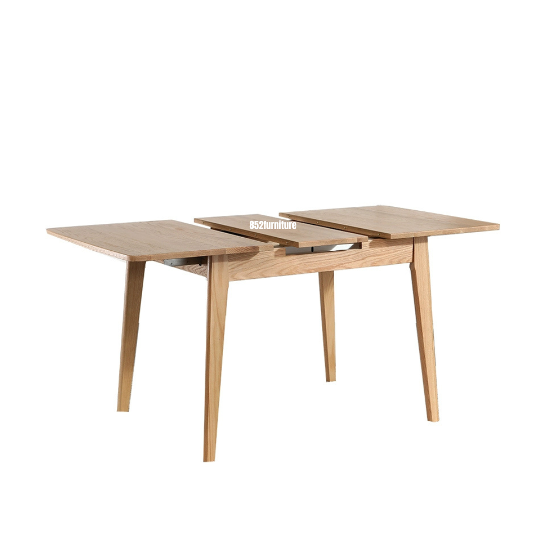 (包送貨安裝 | Delivery and Assembly Included) A438日式橡木申縮餐桌 (oak extendable dining table)