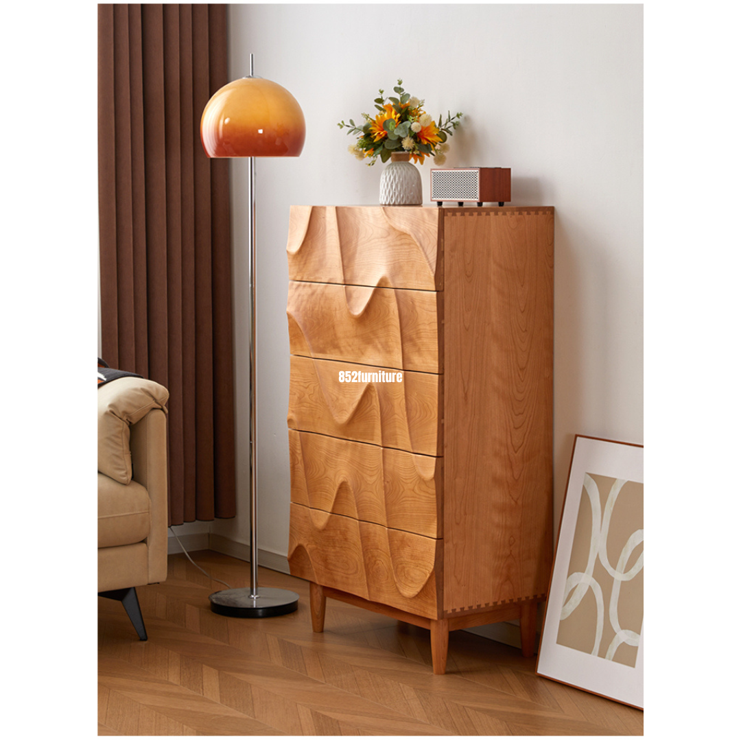(包送貨安裝 | Delivery and Assembly Included) A446櫻桃木五斗櫃 (Cherry wood chest of drawers)