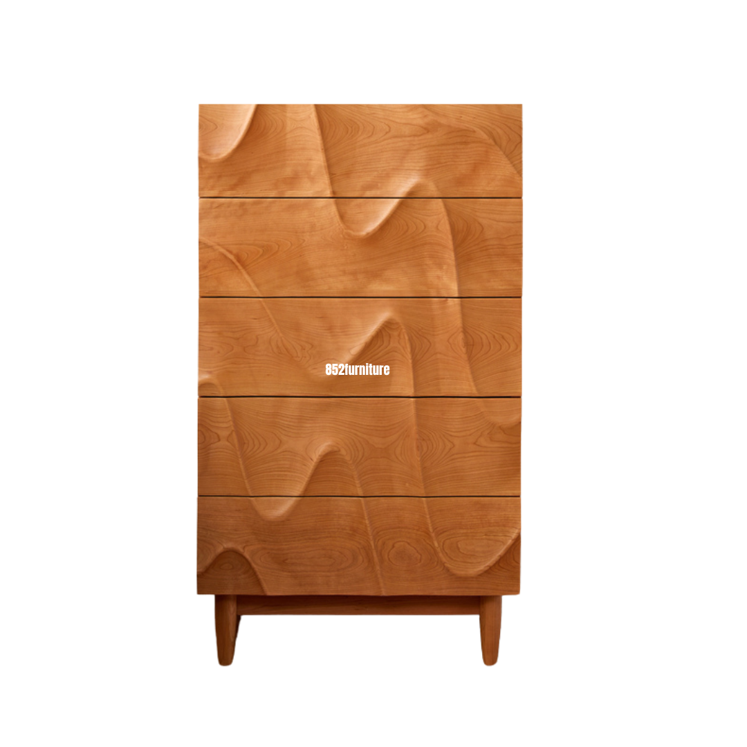 (包送貨安裝 | Delivery and Assembly Included) A446櫻桃木五斗櫃 (Cherry wood chest of drawers)
