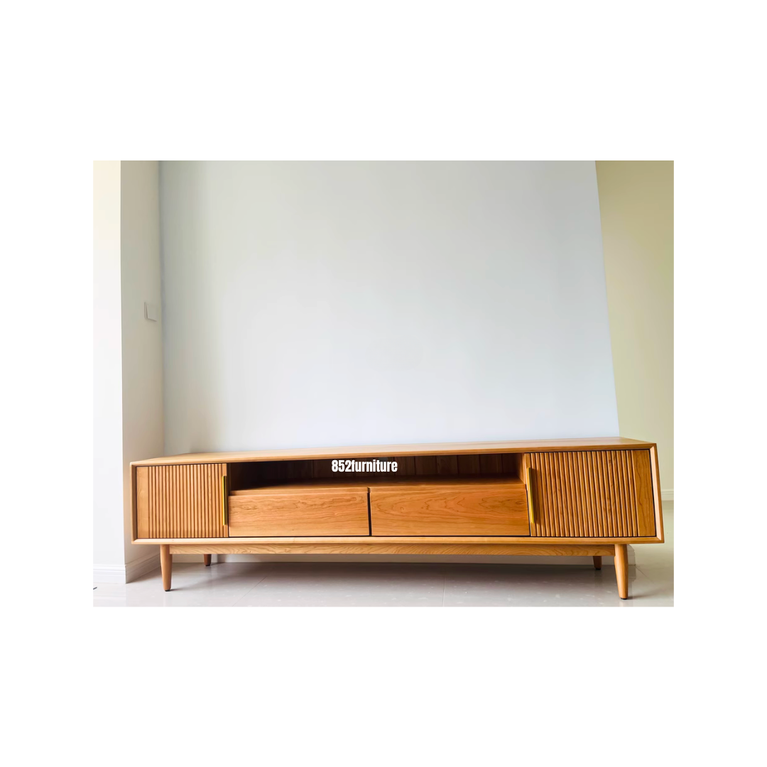 (包送貨安裝 | Delivery and Assembly Included) A501 櫻桃木電視櫃 (cherry wood tv cabinet)