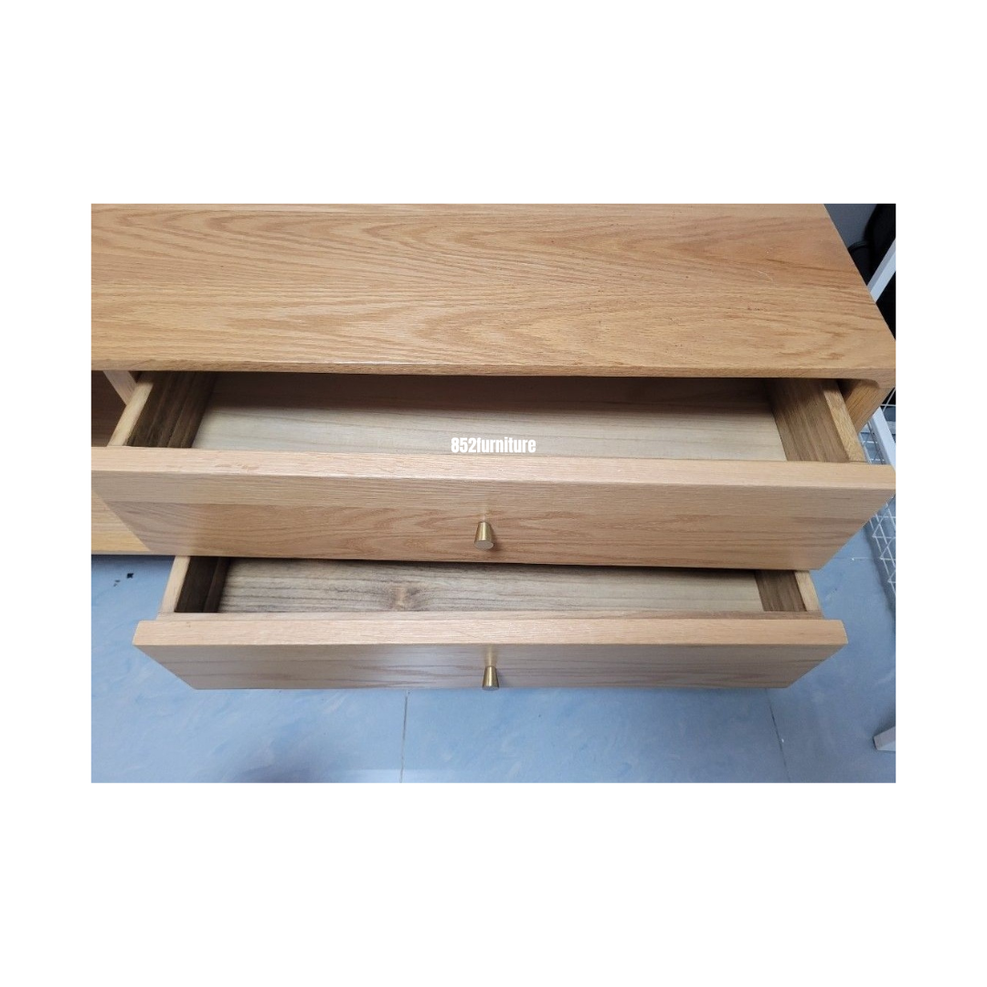 (包送貨安裝 | Delivery and Assembly Included)  A514 日式玻璃電視櫃 (tv cabinet)