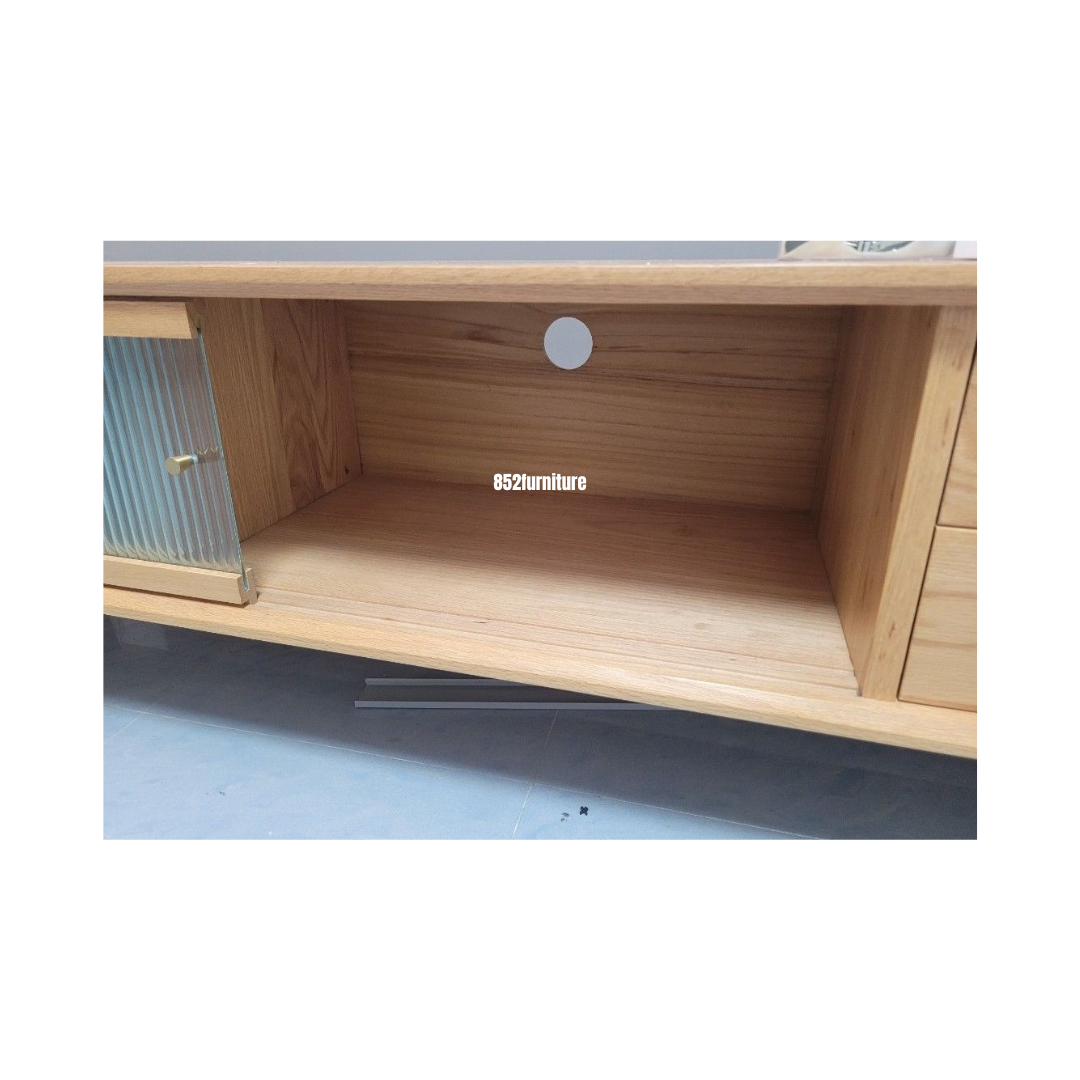 (包送貨安裝 | Delivery and Assembly Included)  A514 日式玻璃電視櫃 (tv cabinet)