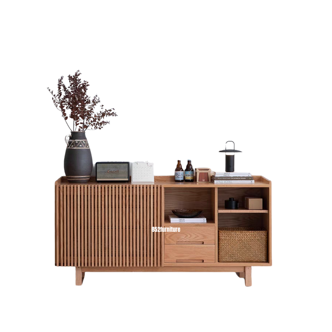 (包送貨安裝 | Delivery and Assembly Included) A515日式實木餐邊櫃 (wooden dining sideboard)