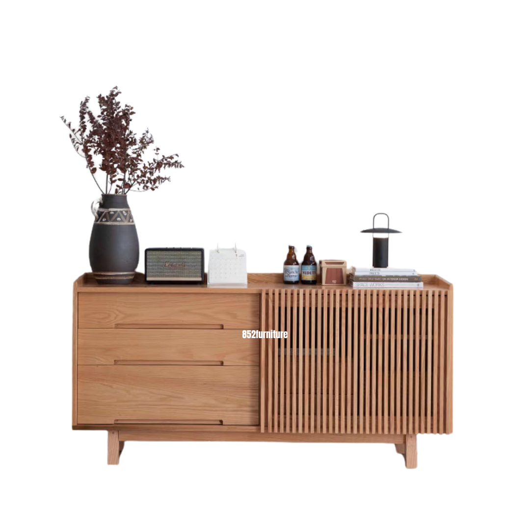 (包送貨安裝 | Delivery and Assembly Included) A515日式實木餐邊櫃 (wooden dining sideboard)