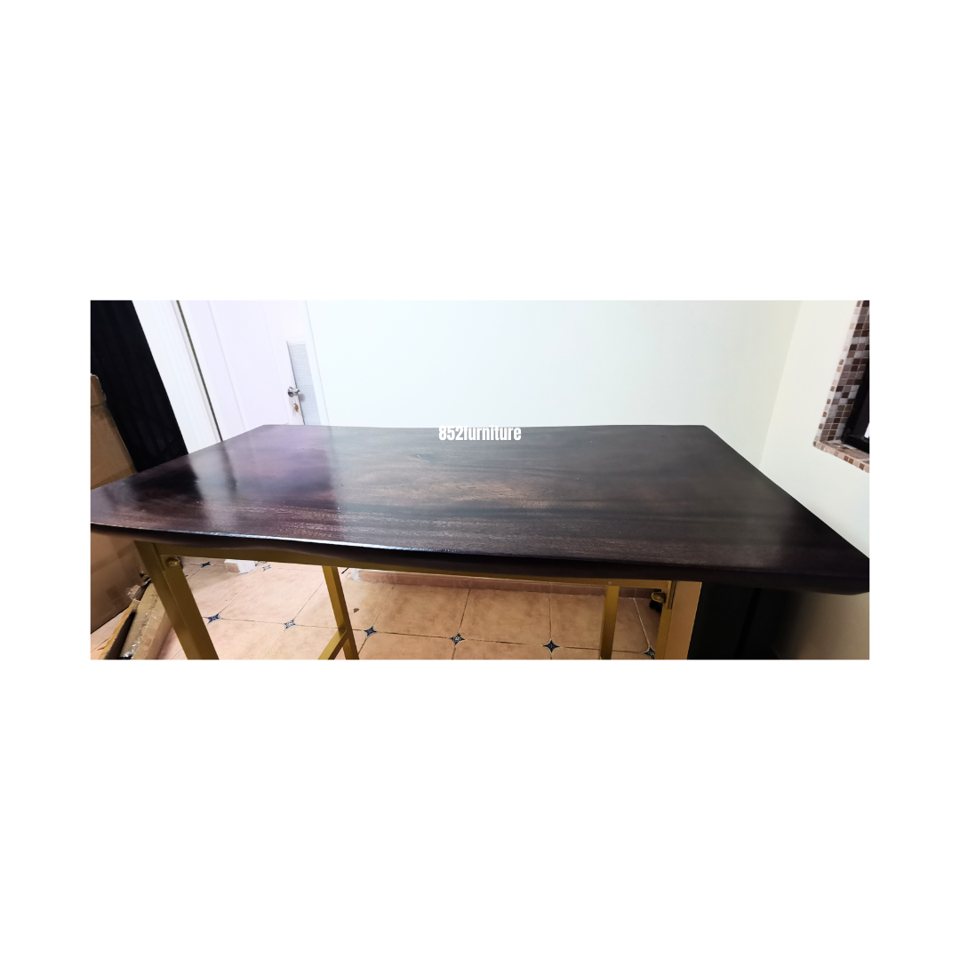 (包送貨安裝 | Delivery and Assembly Included)  A517原木不規則實木餐桌 (dining table)