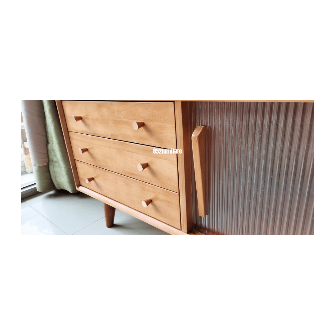 (包送貨安裝 | Delivery and Assembly Included)  A045日式玻璃電視櫃(tv cabinet)