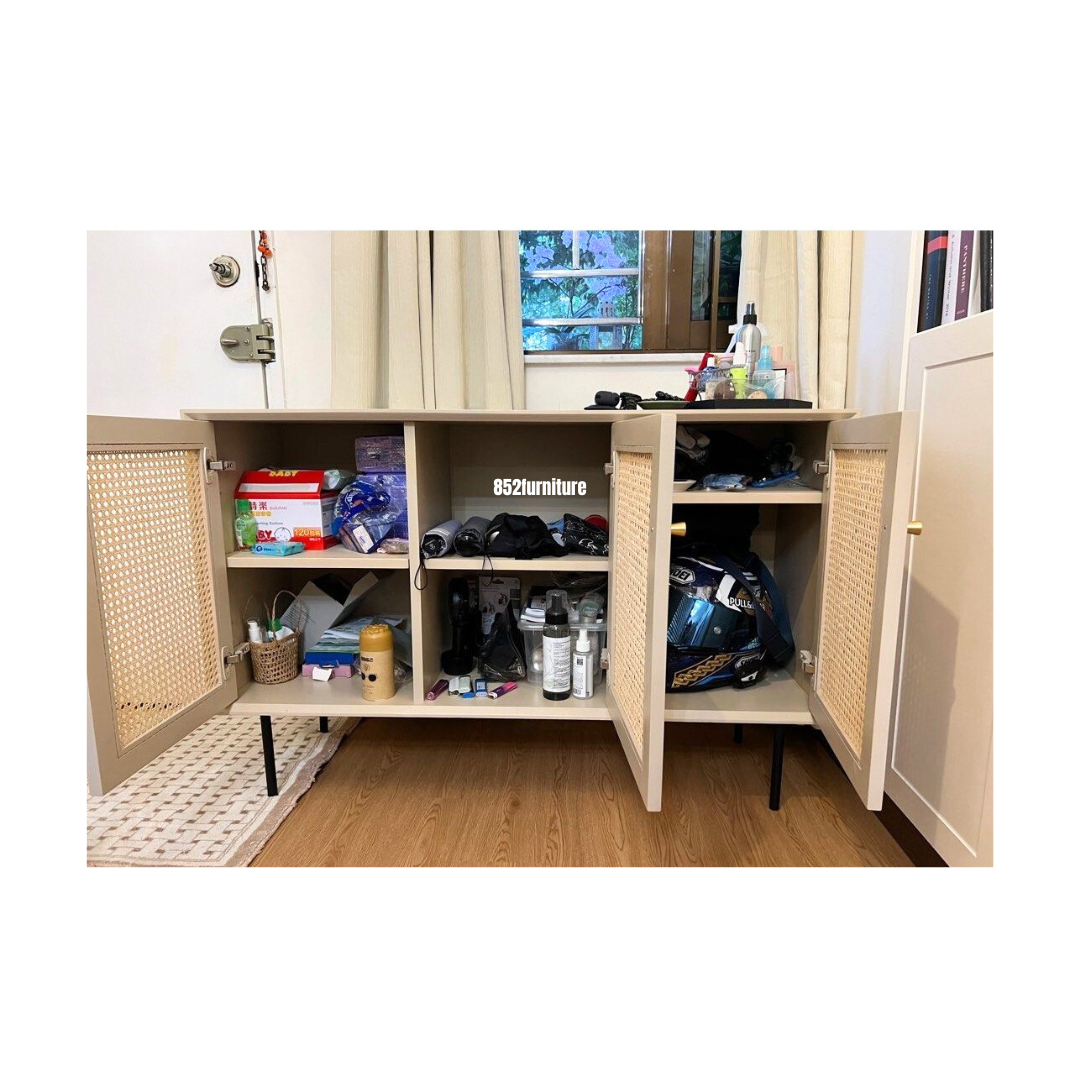 (包送貨安裝 | Delivery and Assembly Included) A525藤織面餐邊櫃 (Dining sideboard)