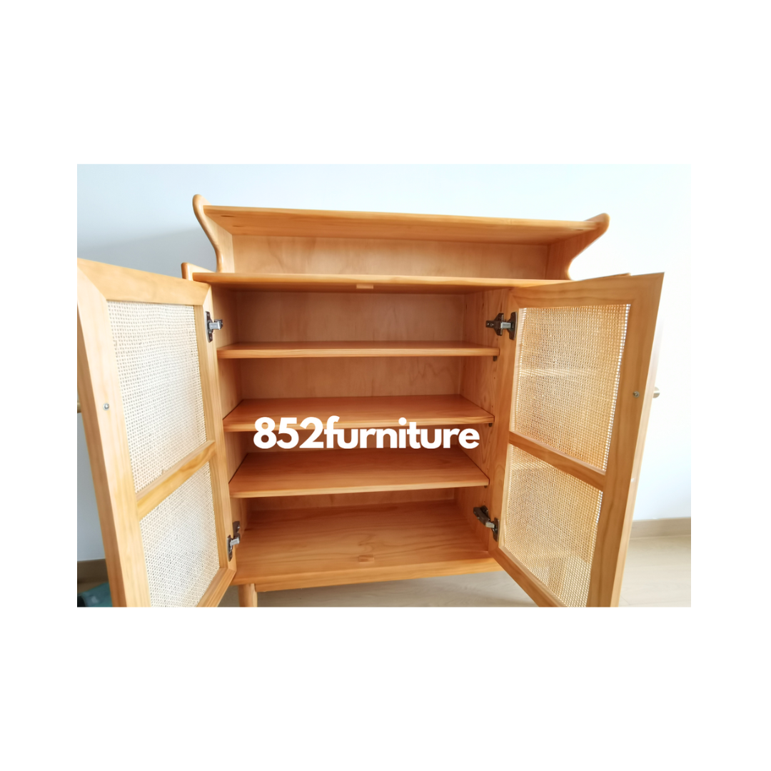 (包送貨安裝 | Delivery and Assembly Included)  A125 日式藤織面鞋櫃 (rattan shoe cabinet)