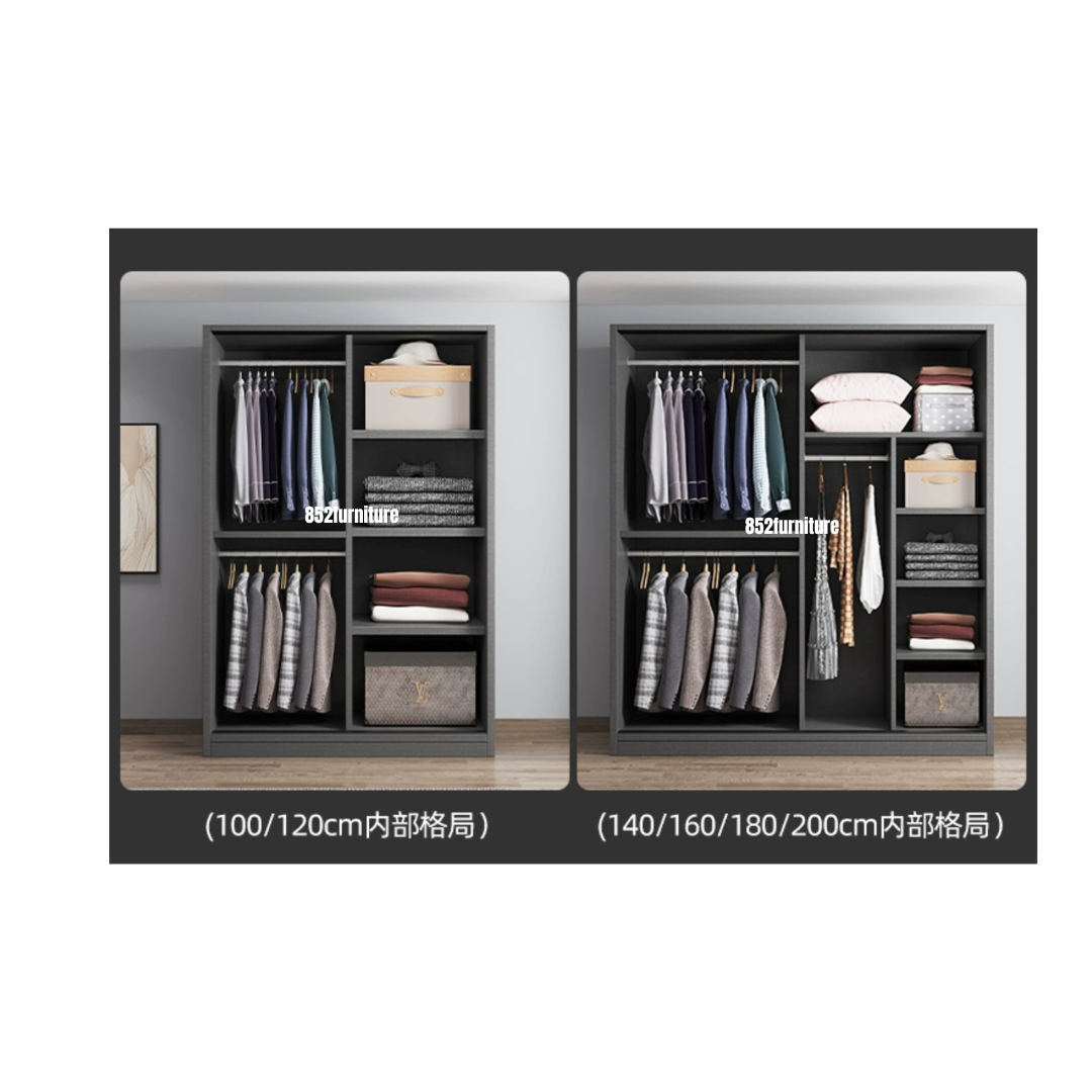 (包送貨安裝 | Delivery and Assembly Included) A530趟門衣櫃 (Wooden sliding door wardrobe)