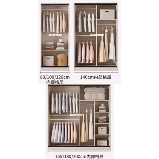 (包送貨安裝 | Delivery and Assembly Included) A531趟門衣櫃 (Wooden sliding door wardrobe)