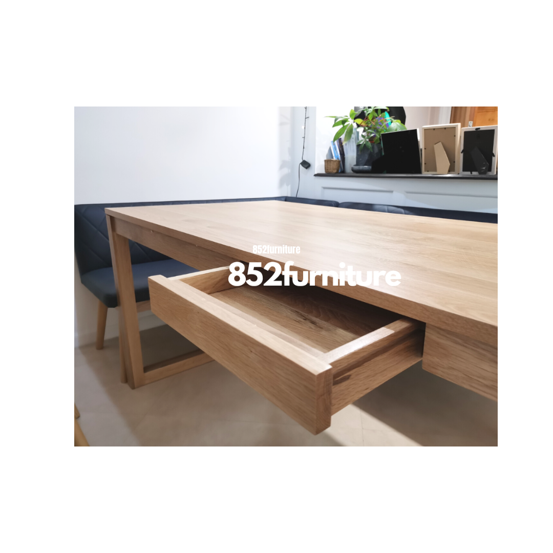 (包送貨安裝 | Delivery and Assembly Included) A022 白橡木餐桌 (Oak dining table)