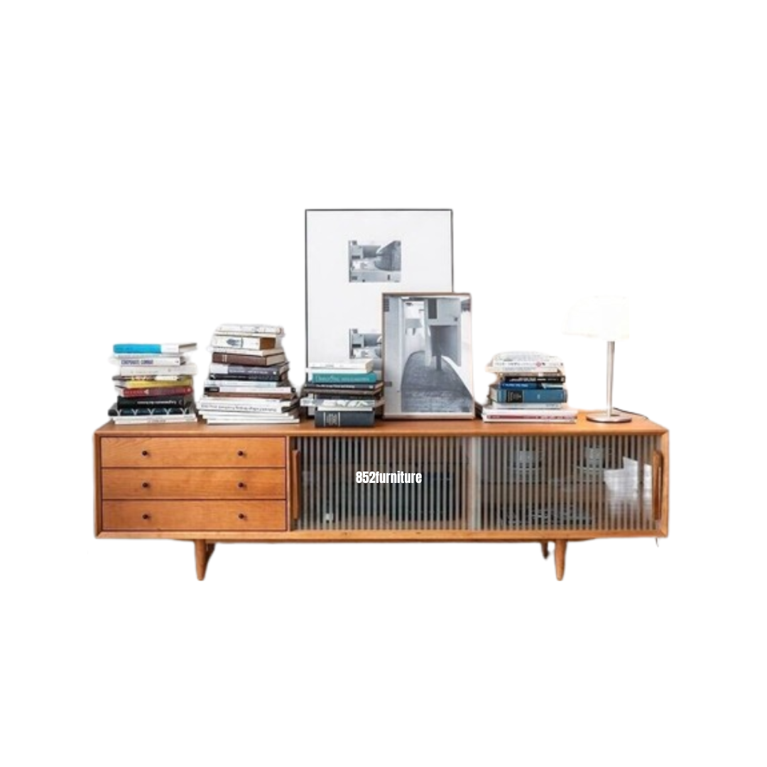 (包送貨安裝 | Delivery and Assembly Included)  A045日式玻璃電視櫃(tv cabinet)