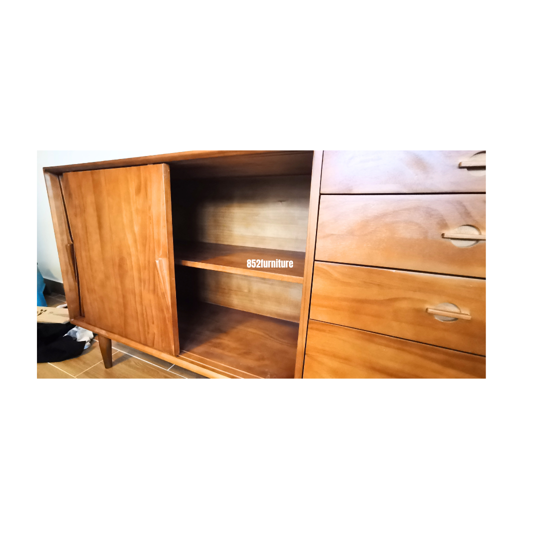 (包送貨安裝 | Delivery and Assembly Included) A329复古餐邊櫃 (retro dining sideboard)