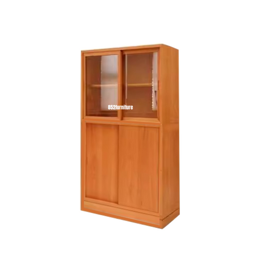(包送貨安裝 | Delivery and Assembly Included) A536日式玻璃書櫃 (Wooden bookshelf)