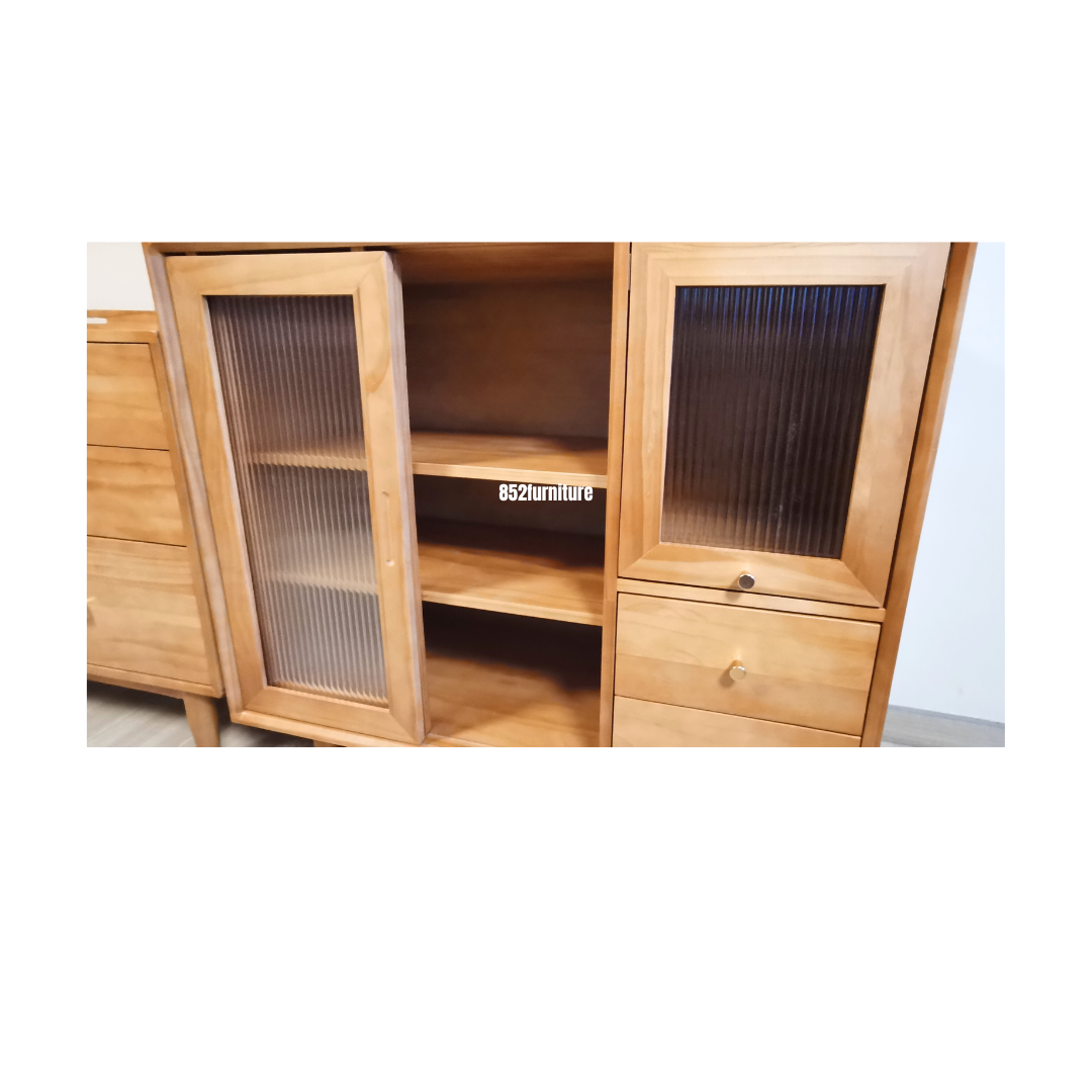 (包送貨安裝 | Delivery and Assembly Included) A143長虹玻璃餐邊櫃 (Moru Glass Sideboard)