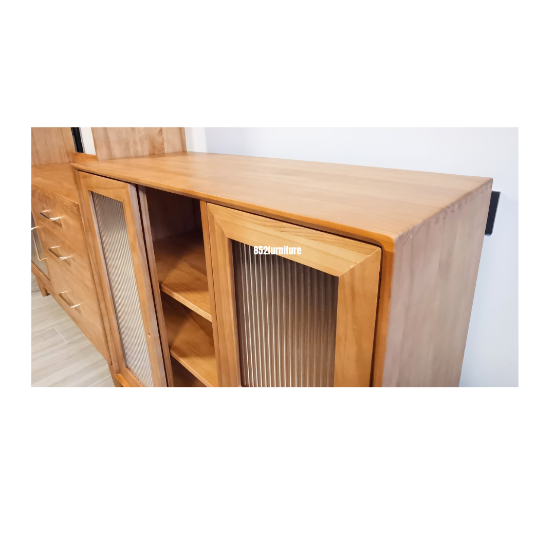 (包送貨安裝 | Delivery and Assembly Included) A143長虹玻璃餐邊櫃 (Moru Glass Sideboard)