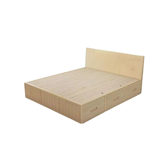 (包送貨安裝 | Delivery and Assembly Included) A542油壓實木大床 (hydraulic press bed frame)