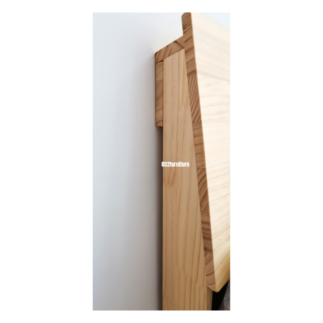 (包送貨安裝 | Delivery and Assembly Included) A542油壓實木大床 (hydraulic press bed frame)
