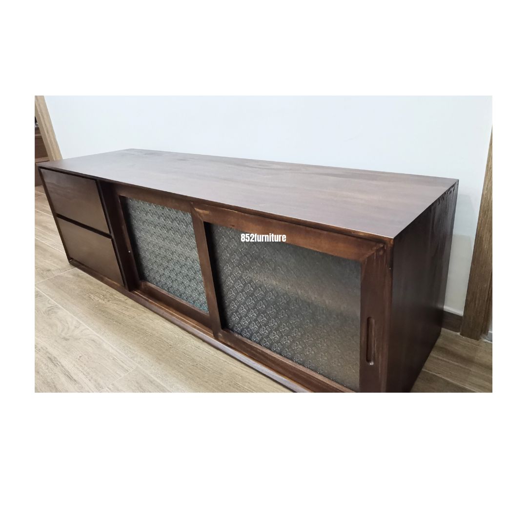 (包送貨安裝 | Delivery and Assembly Included) A544日式海棠玻璃電視櫃 (tv cabinet)