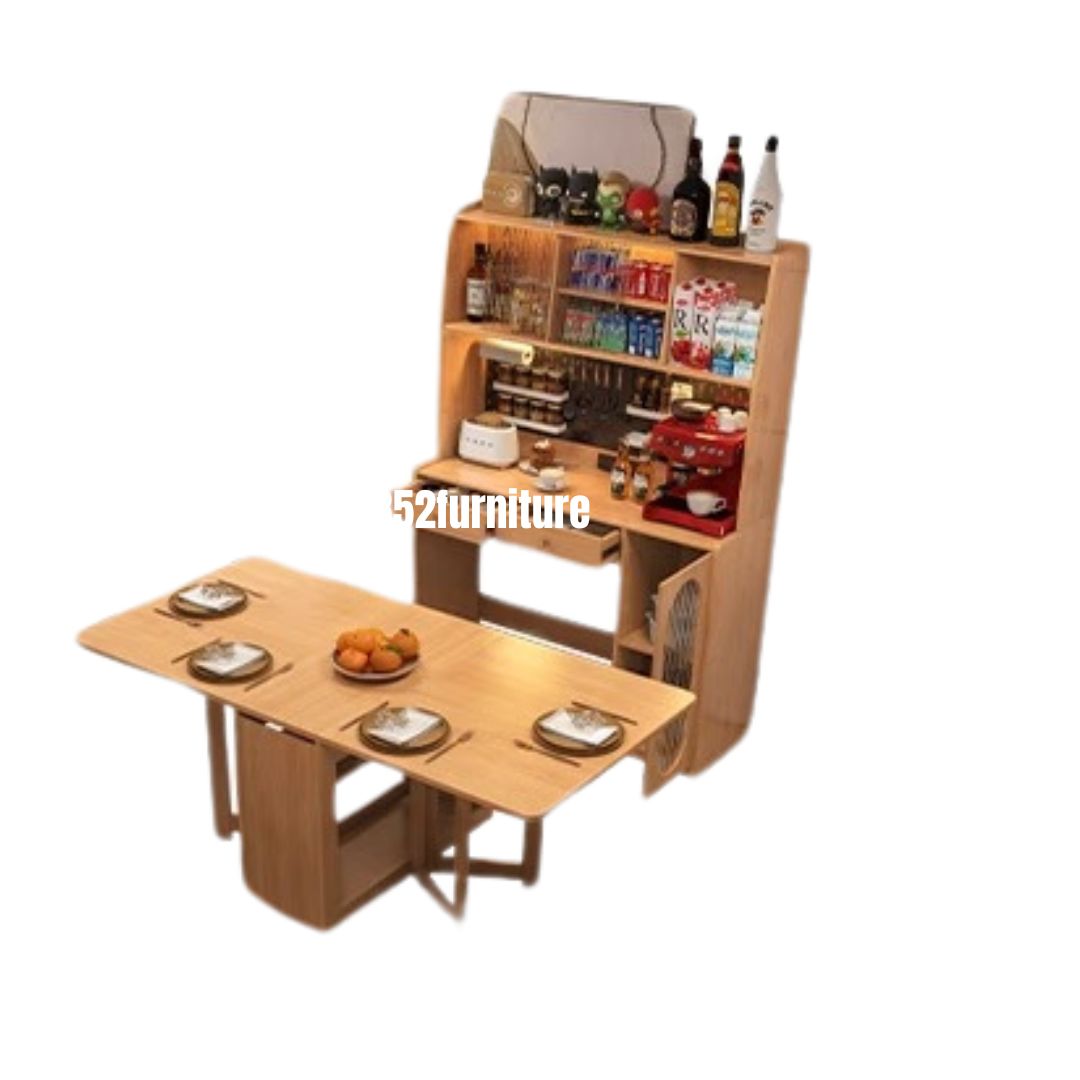 (包送貨安裝 | Delivery and Assembly Included) A555橡木長虹玻璃餐邊櫃 (Oak dining sideboard)