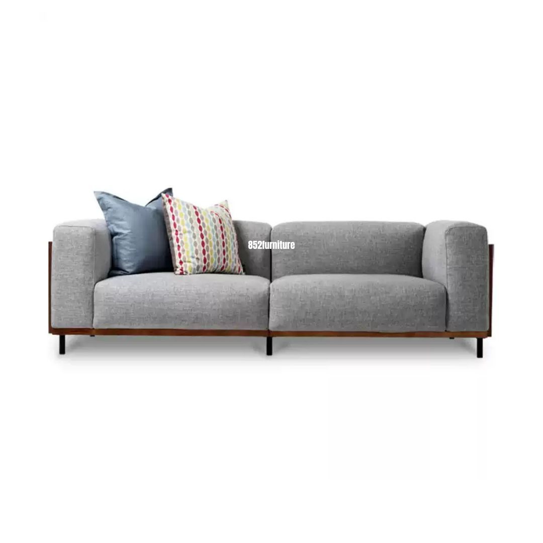 (包送貨安裝 | Delivery and Assembly Included) A545日式木制布梳化(wooden fabric sofa)