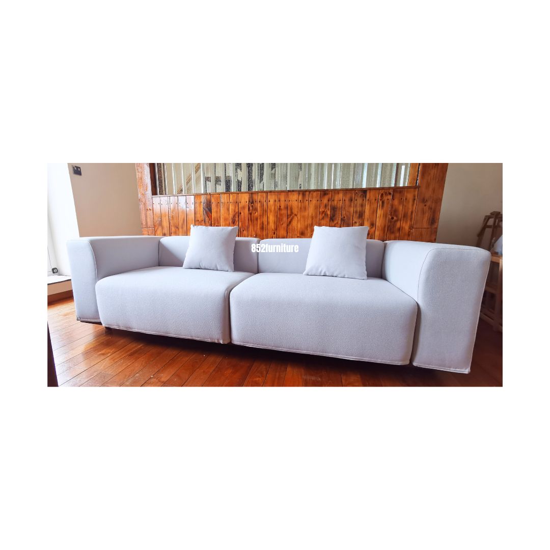 (包送貨安裝 | Delivery and Assembly Included) A545日式木制布梳化(wooden fabric sofa)