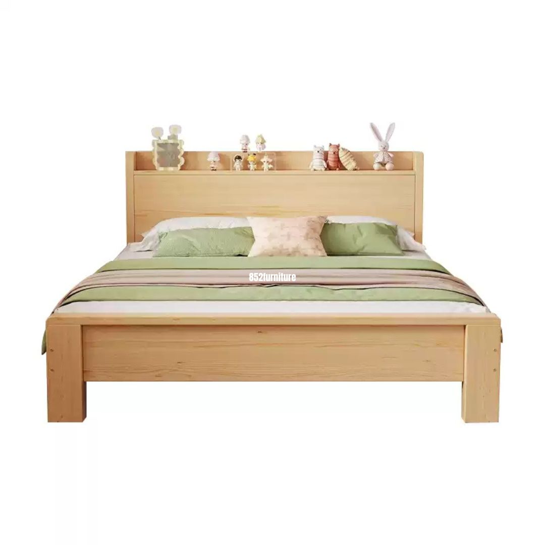 (包送貨安裝 | Delivery and Assembly Included) A547木制大床 (Wooden bed frame)