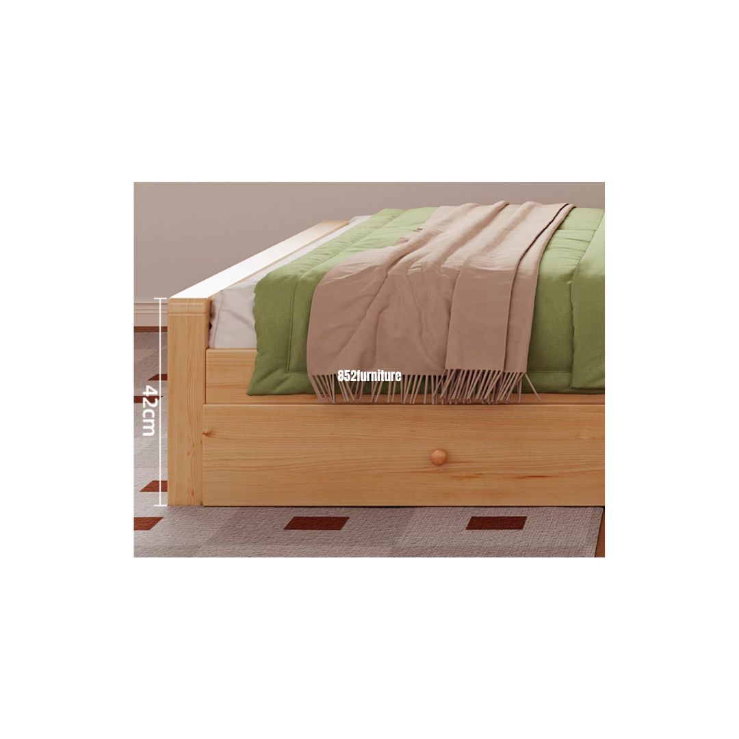 (包送貨安裝 | Delivery and Assembly Included) A547木制大床 (Wooden bed frame)