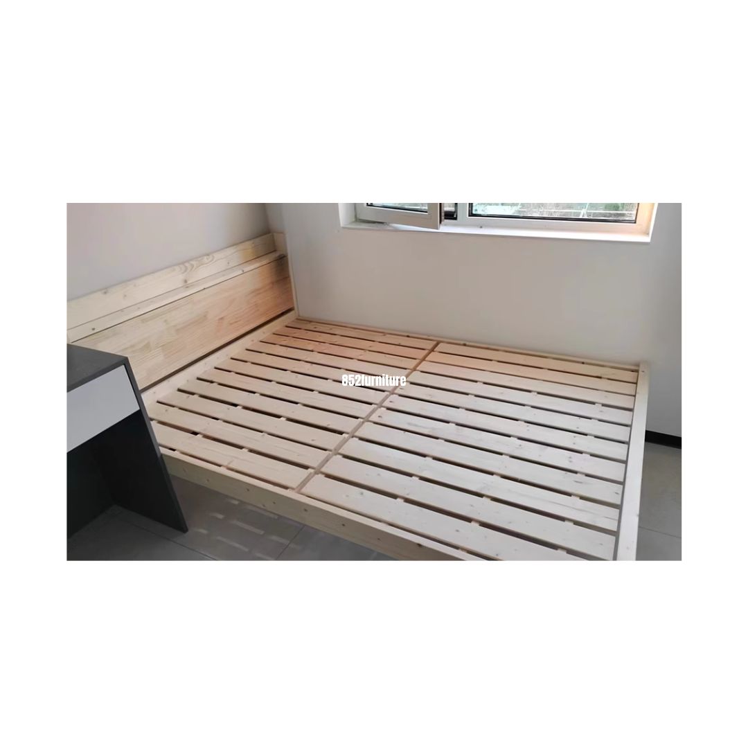 (包送貨安裝 | Delivery and Assembly Included) A547木制大床 (Wooden bed frame)