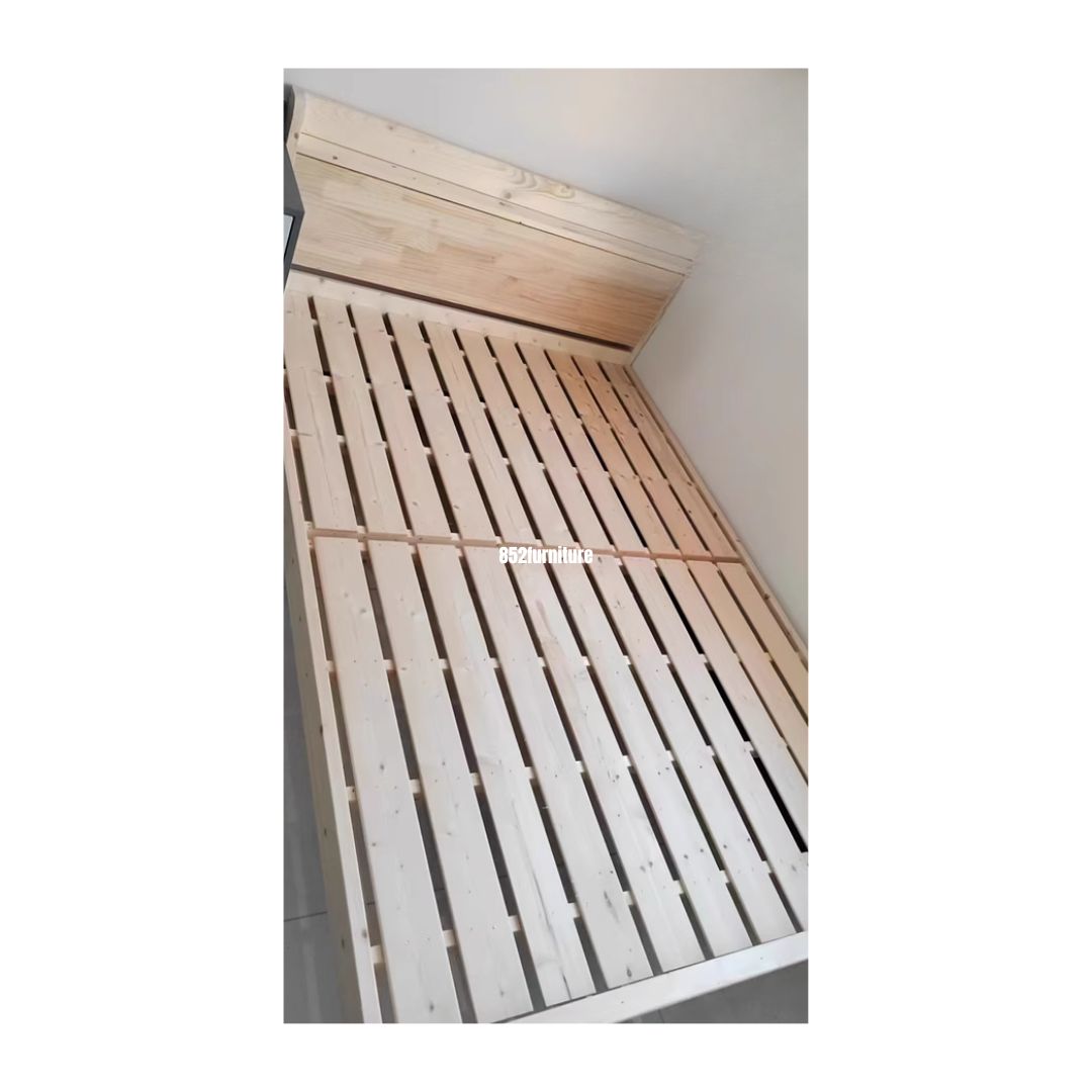 (包送貨安裝 | Delivery and Assembly Included) A547木制大床 (Wooden bed frame)