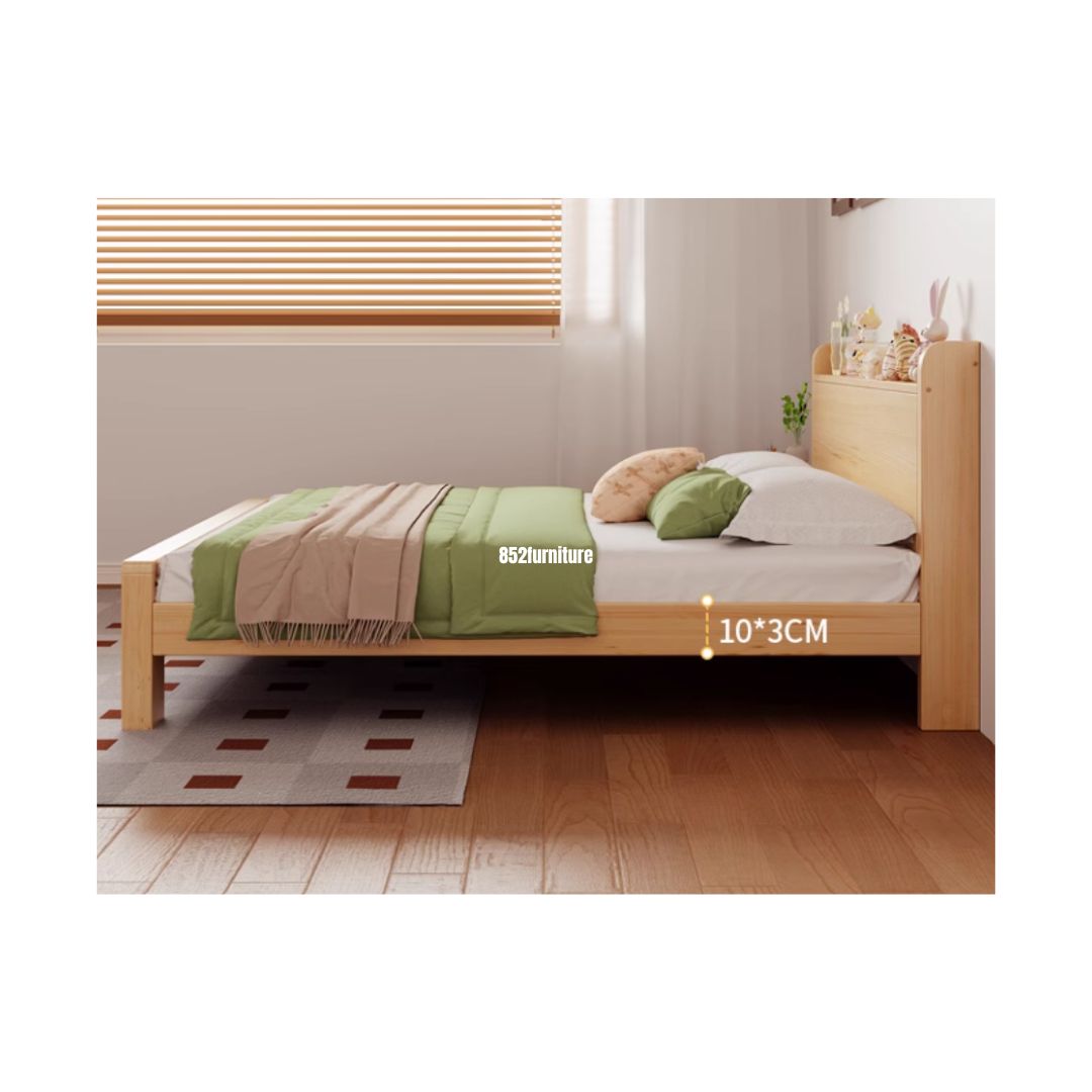 (包送貨安裝 | Delivery and Assembly Included) A547木制大床 (Wooden bed frame)