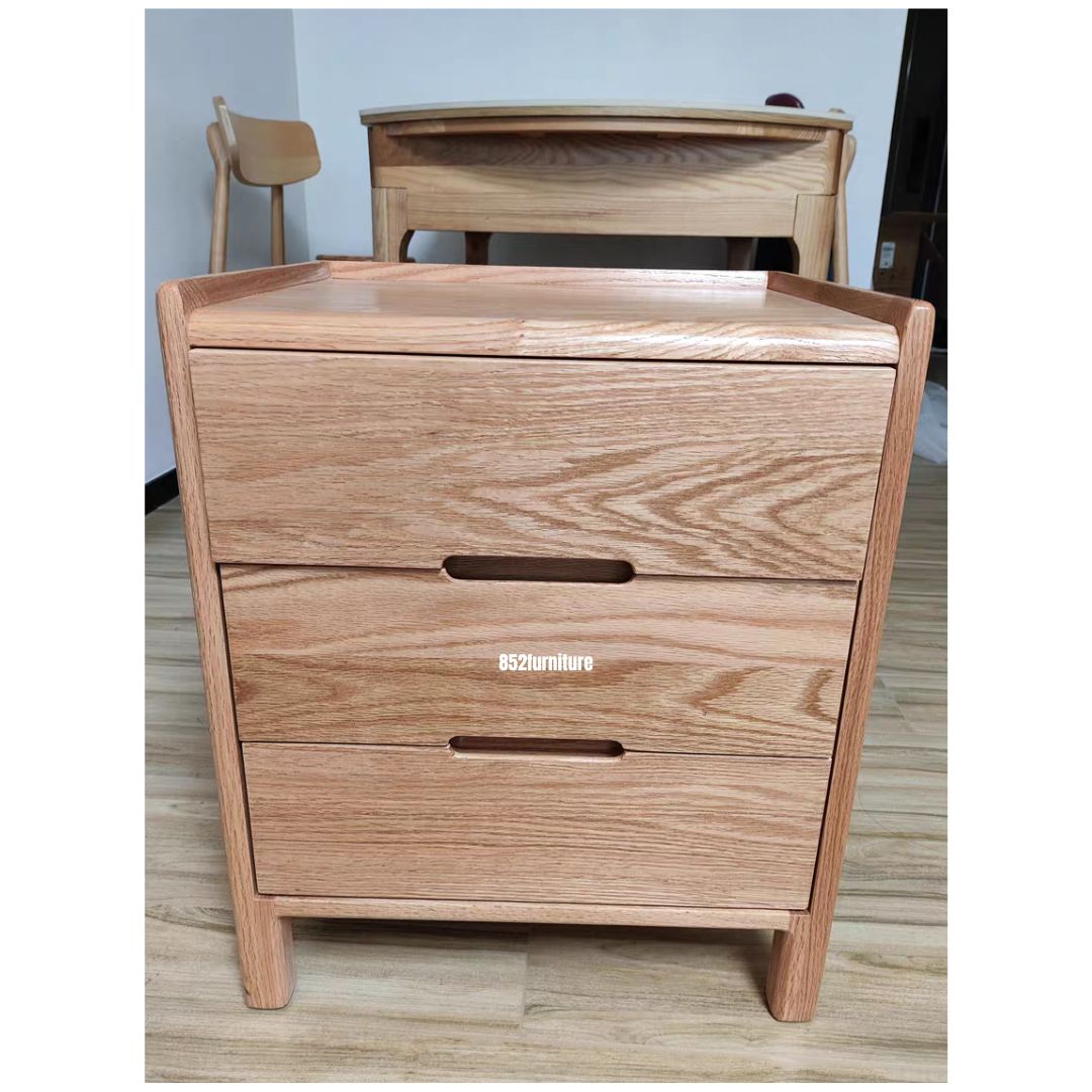 (包送貨安裝 | Delivery and Assembly Included) A560日式床頭櫃 (Woodedn bedside table)