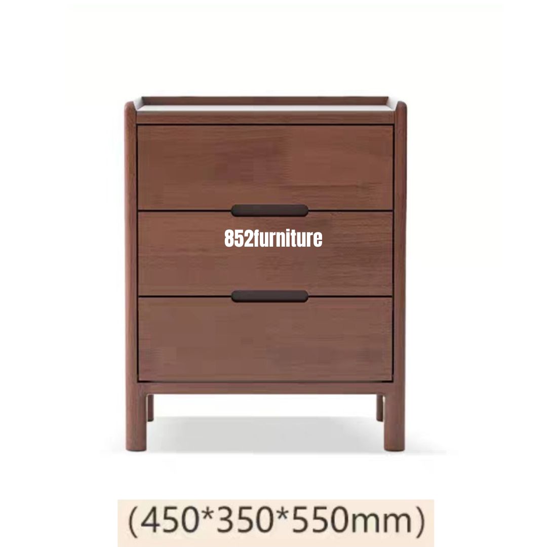 (包送貨安裝 | Delivery and Assembly Included) A560日式床頭櫃 (Woodedn bedside table)