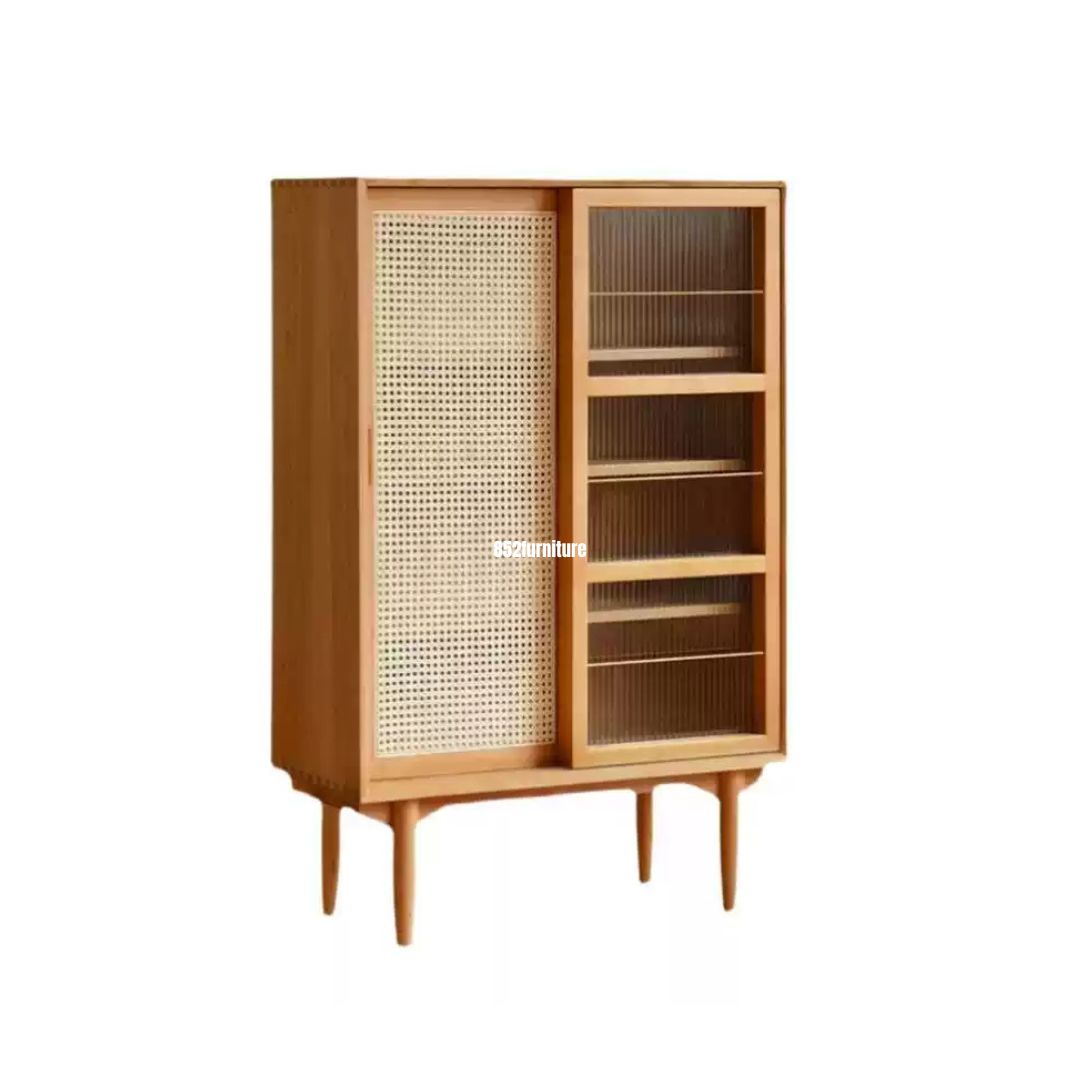 (包送貨安裝 | Delivery and Assembly Included) A564藤面書櫃 (Rattan Bookshelf)