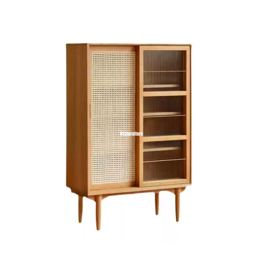 (包送貨安裝 | Delivery and Assembly Included) A564藤面書櫃 (Rattan Bookshelf)