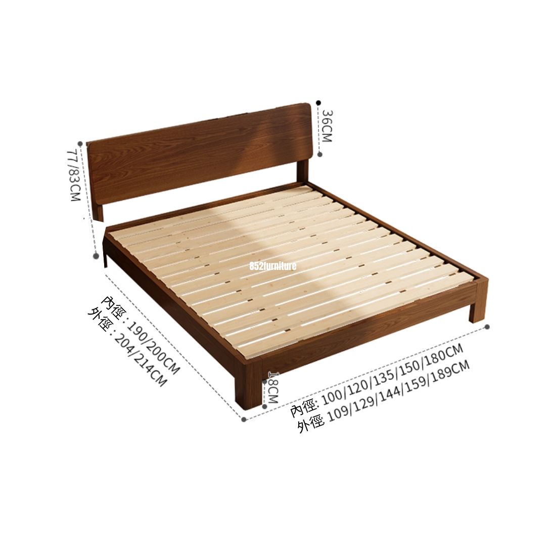 (包送貨安裝 | Delivery and Assembly Included) A579 木制大床 (wooden bed frame)